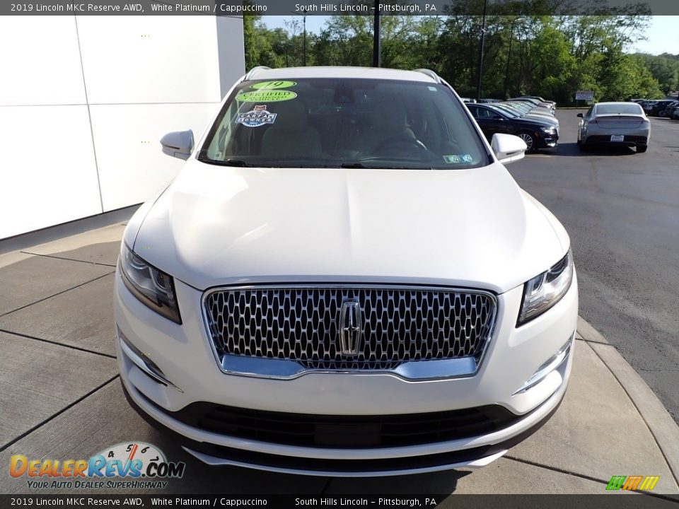 2019 Lincoln MKC Reserve AWD White Platinum / Cappuccino Photo #9