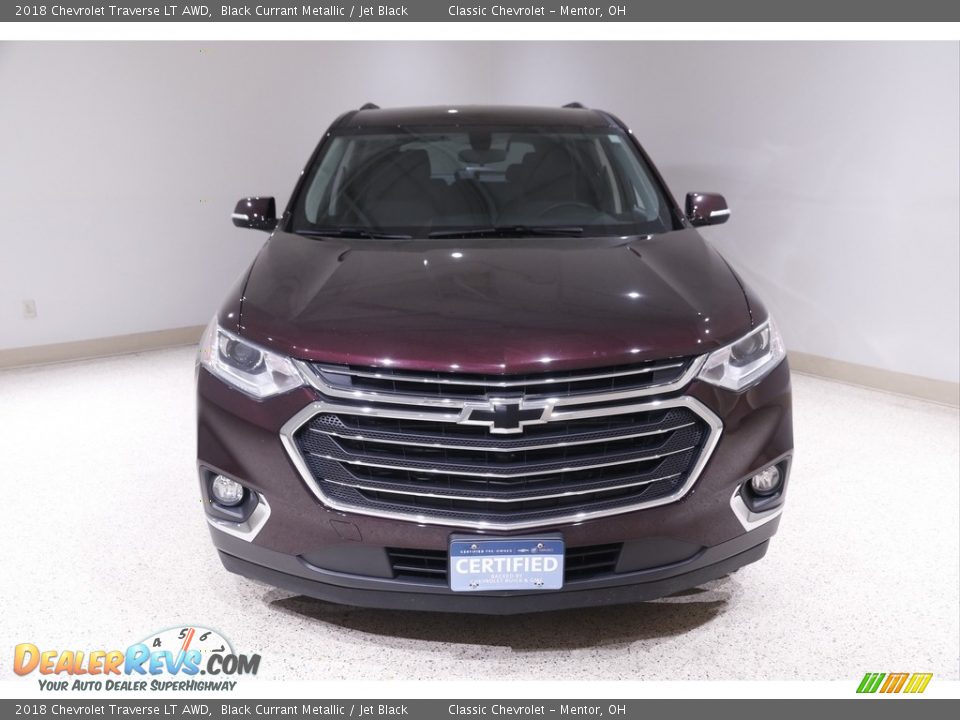 2018 Chevrolet Traverse LT AWD Black Currant Metallic / Jet Black Photo #2