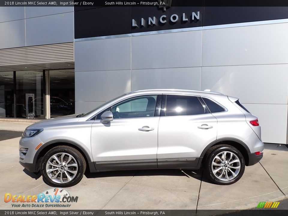 2018 Lincoln MKC Select AWD Ingot Silver / Ebony Photo #2