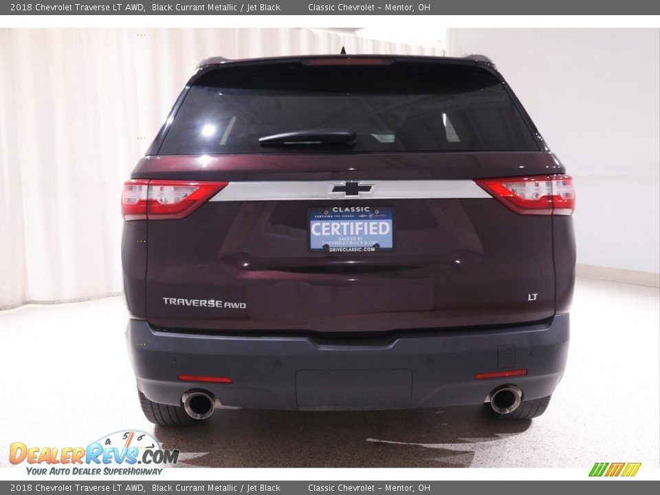 2018 Chevrolet Traverse LT AWD Black Currant Metallic / Jet Black Photo #19