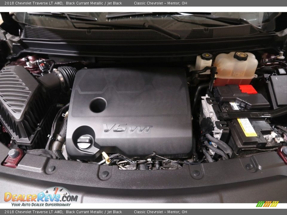2018 Chevrolet Traverse LT AWD Black Currant Metallic / Jet Black Photo #20