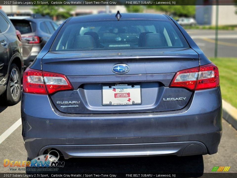 2017 Subaru Legacy 2.5i Sport Carbide Gray Metallic / Sport Two-Tone Gray Photo #3