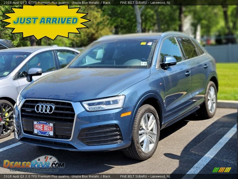 2018 Audi Q3 2.0 TFSI Premium Plus quattro Utopia Blue Metallic / Black Photo #1