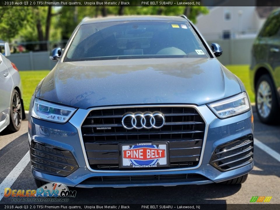 2018 Audi Q3 2.0 TFSI Premium Plus quattro Utopia Blue Metallic / Black Photo #2