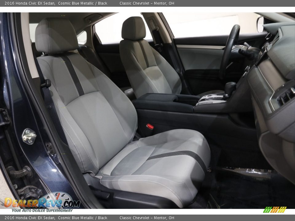 2016 Honda Civic EX Sedan Cosmic Blue Metallic / Black Photo #14