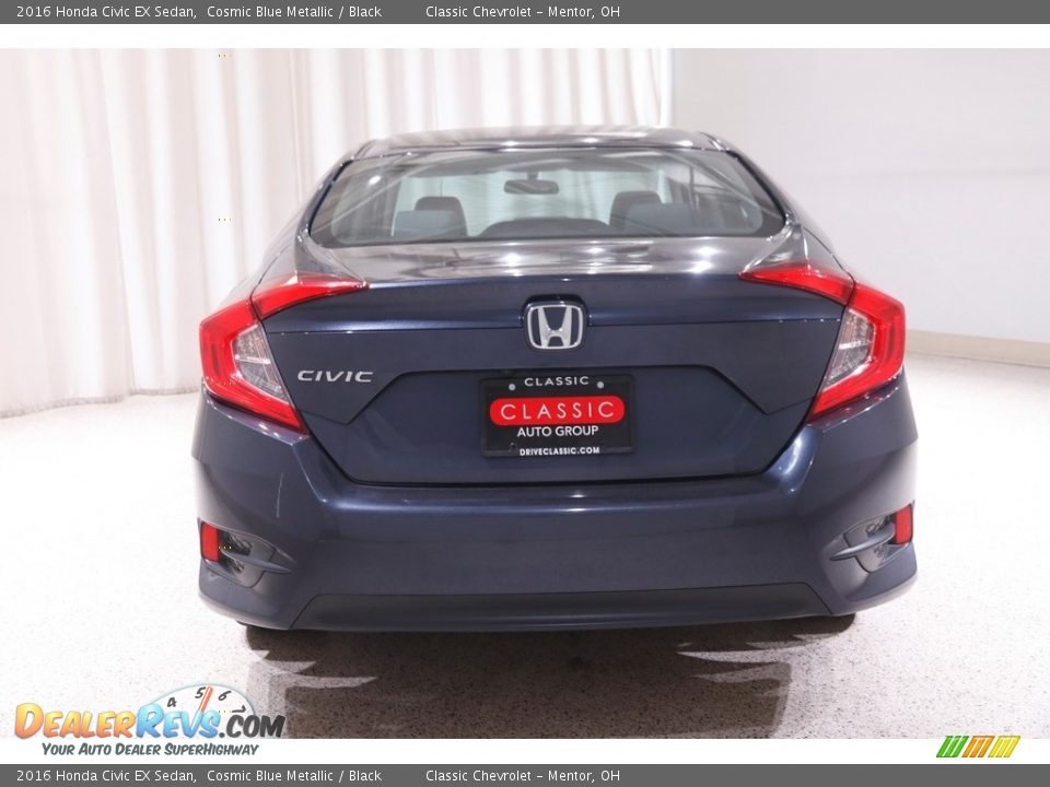 2016 Honda Civic EX Sedan Cosmic Blue Metallic / Black Photo #17