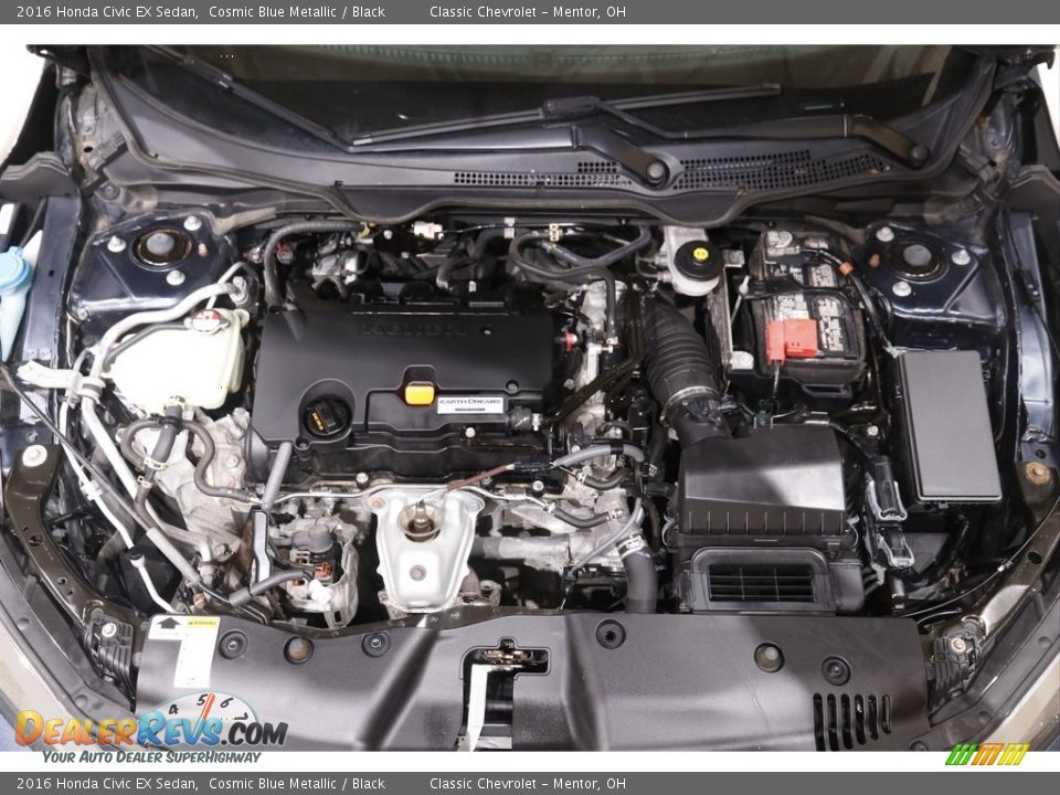 2016 Honda Civic EX Sedan Cosmic Blue Metallic / Black Photo #18