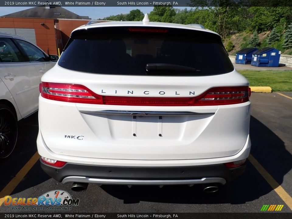 2019 Lincoln MKC Reserve AWD White Platinum / Ebony Photo #3