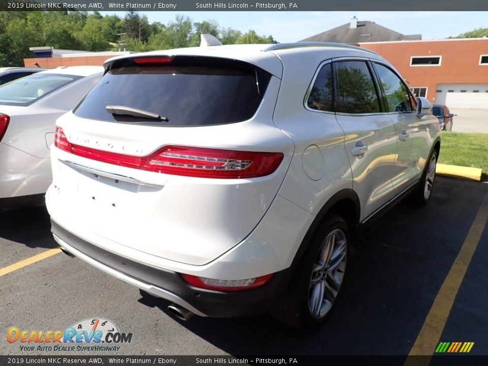 2019 Lincoln MKC Reserve AWD White Platinum / Ebony Photo #4