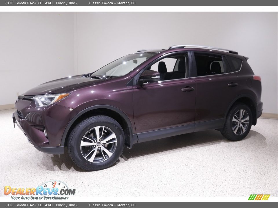 2018 Toyota RAV4 XLE AWD Black / Black Photo #3