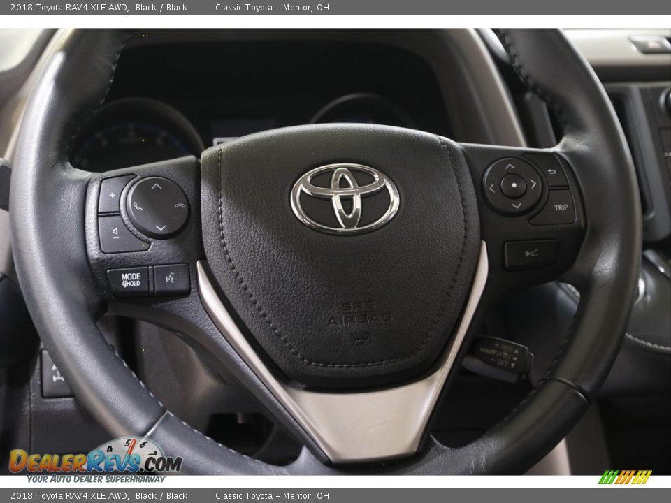 2018 Toyota RAV4 XLE AWD Black / Black Photo #7