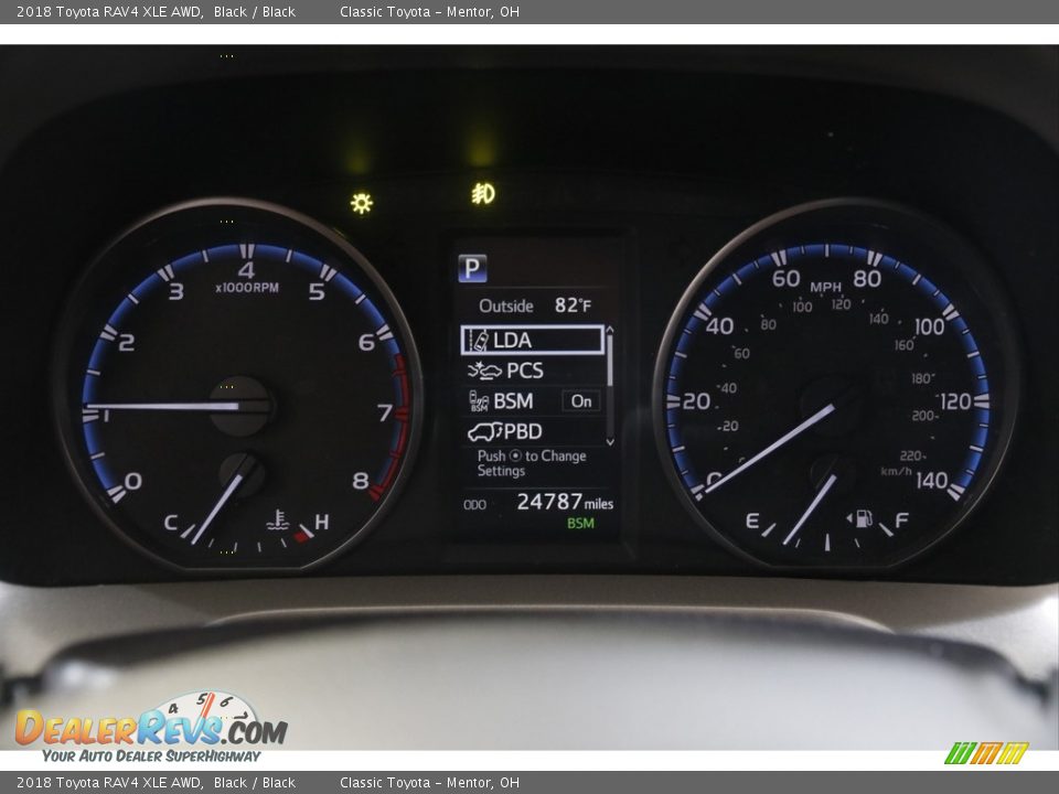 2018 Toyota RAV4 XLE AWD Black / Black Photo #8