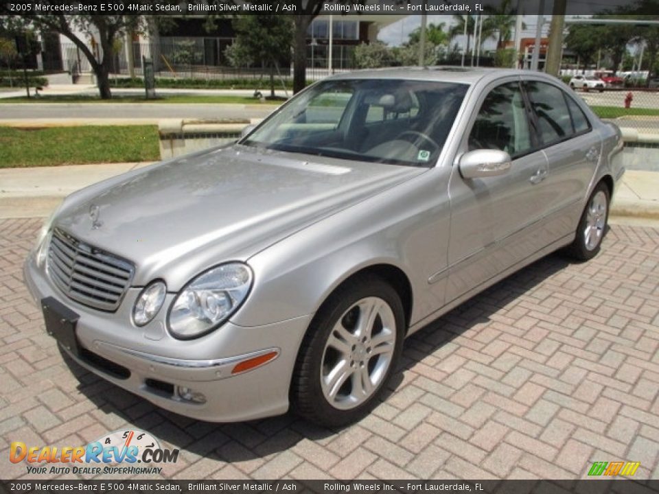2005 Mercedes-Benz E 500 4Matic Sedan Brilliant Silver Metallic / Ash Photo #1