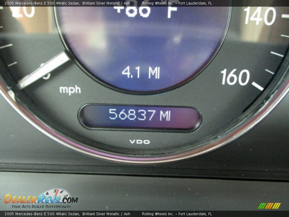 2005 Mercedes-Benz E 500 4Matic Sedan Brilliant Silver Metallic / Ash Photo #2