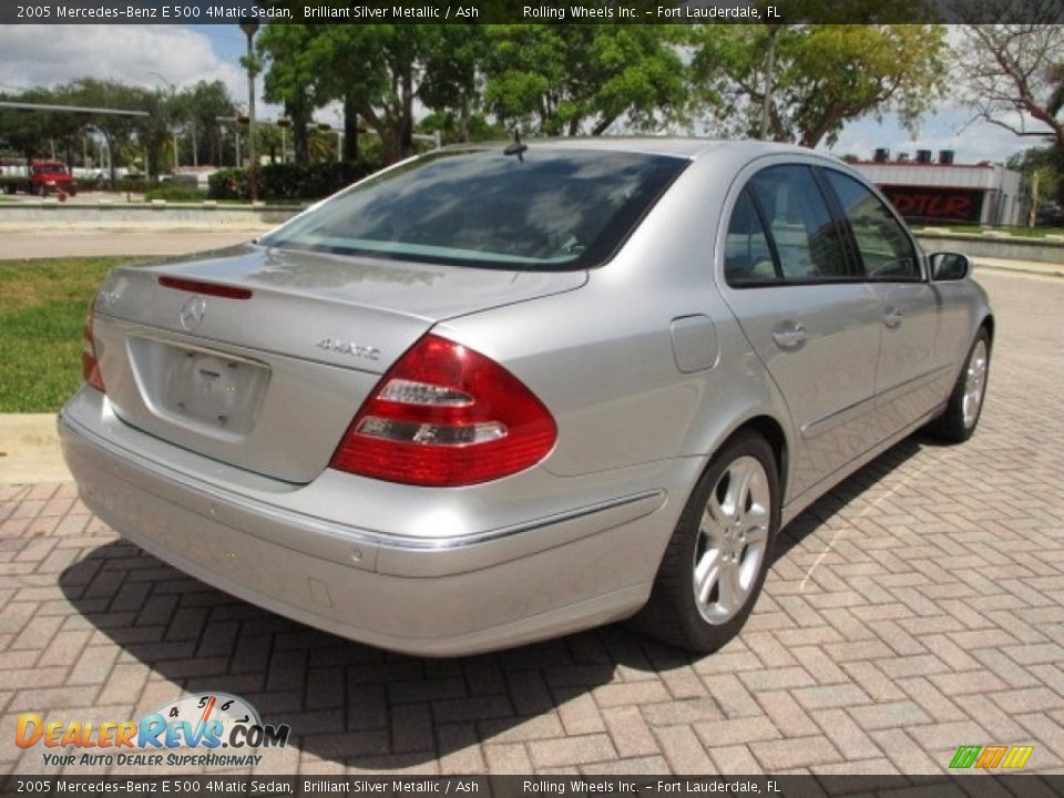 2005 Mercedes-Benz E 500 4Matic Sedan Brilliant Silver Metallic / Ash Photo #5