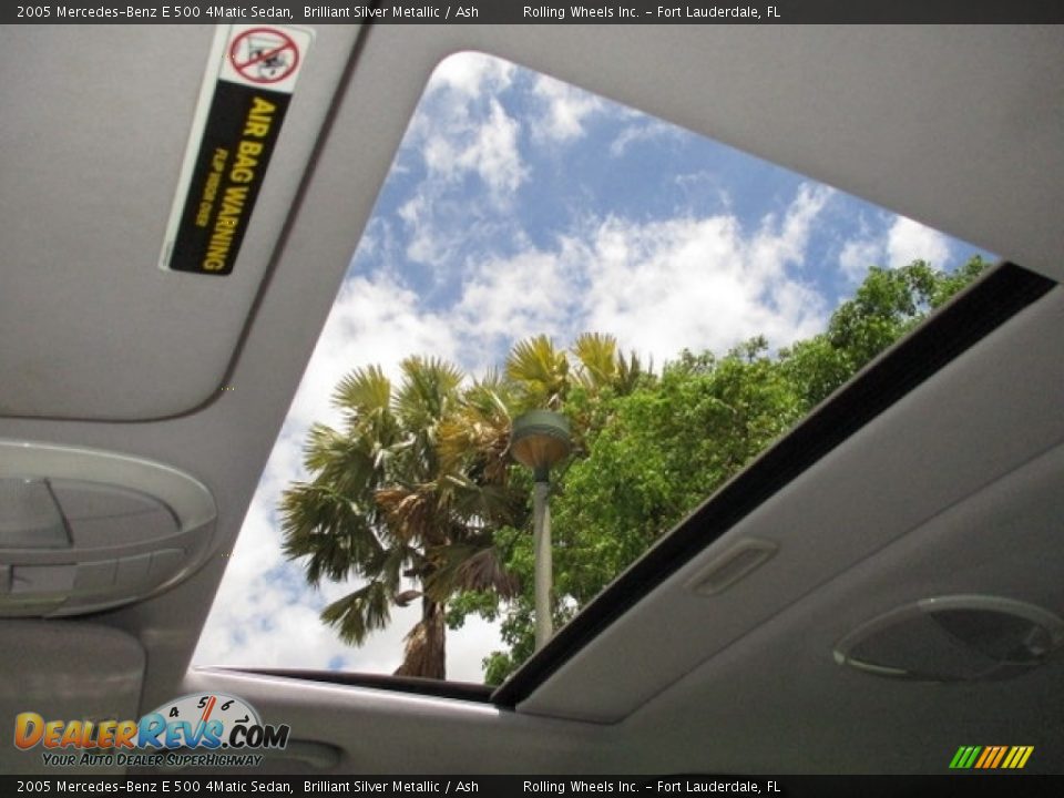 2005 Mercedes-Benz E 500 4Matic Sedan Brilliant Silver Metallic / Ash Photo #6