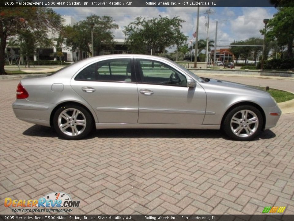 2005 Mercedes-Benz E 500 4Matic Sedan Brilliant Silver Metallic / Ash Photo #7