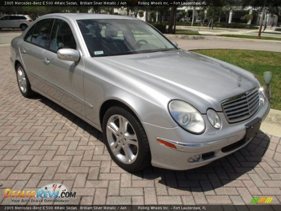 2005 Mercedes-Benz E 500 4Matic Sedan Brilliant Silver Metallic / Ash Photo #9