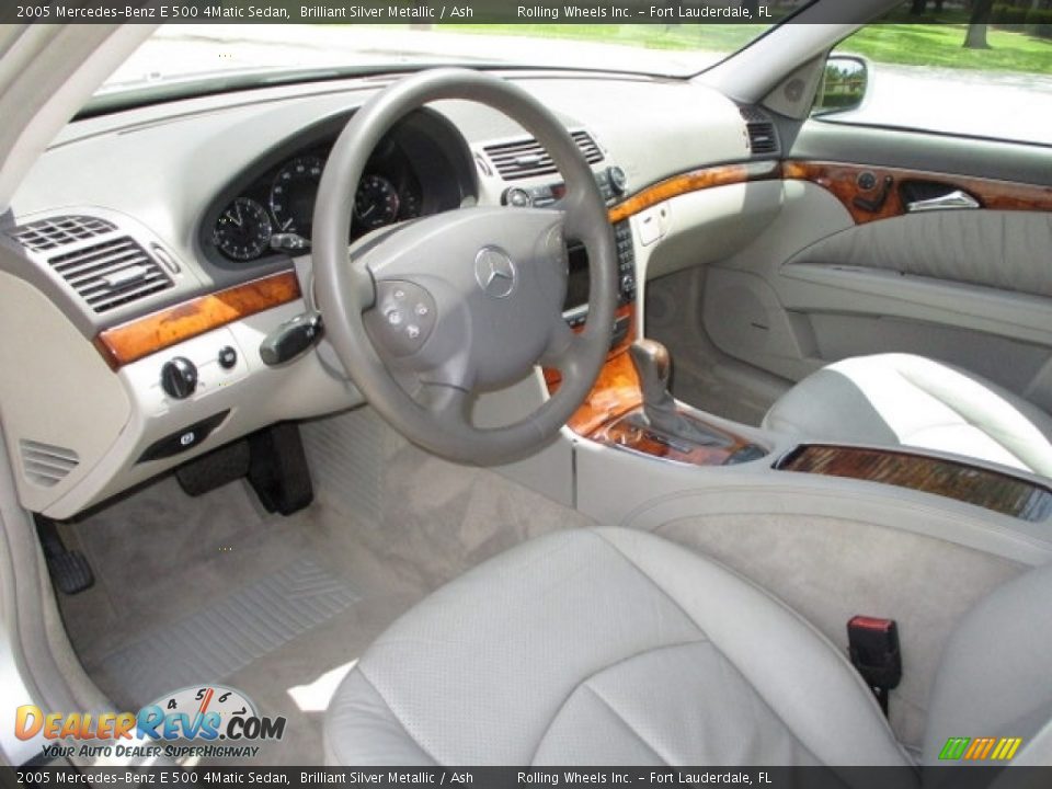 2005 Mercedes-Benz E 500 4Matic Sedan Brilliant Silver Metallic / Ash Photo #10