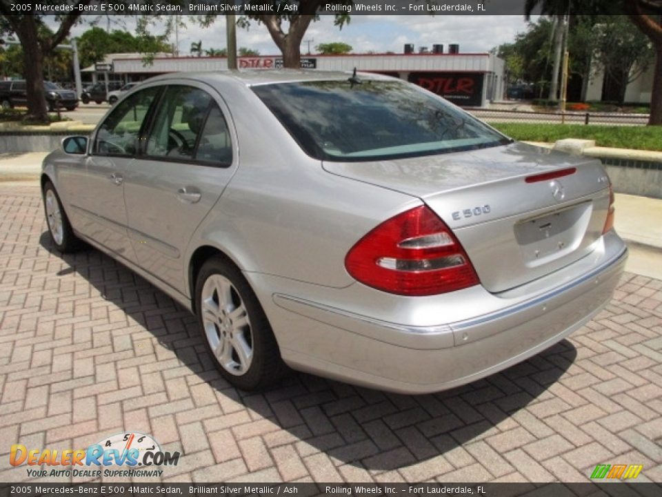 2005 Mercedes-Benz E 500 4Matic Sedan Brilliant Silver Metallic / Ash Photo #15