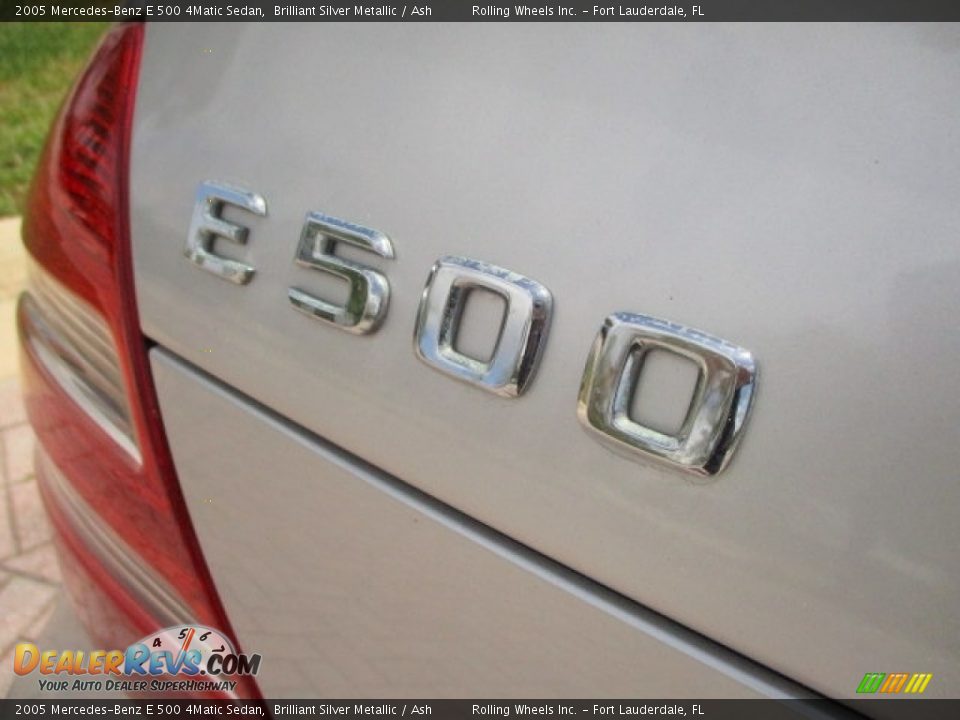2005 Mercedes-Benz E 500 4Matic Sedan Brilliant Silver Metallic / Ash Photo #17