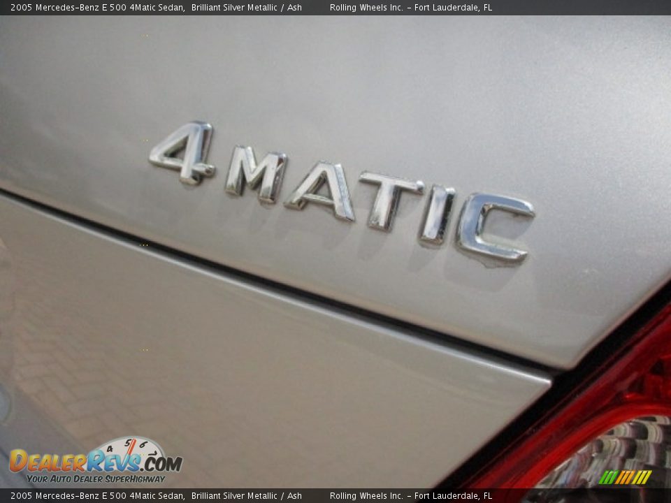 2005 Mercedes-Benz E 500 4Matic Sedan Brilliant Silver Metallic / Ash Photo #20