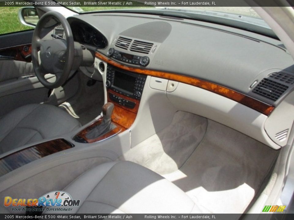 2005 Mercedes-Benz E 500 4Matic Sedan Brilliant Silver Metallic / Ash Photo #25