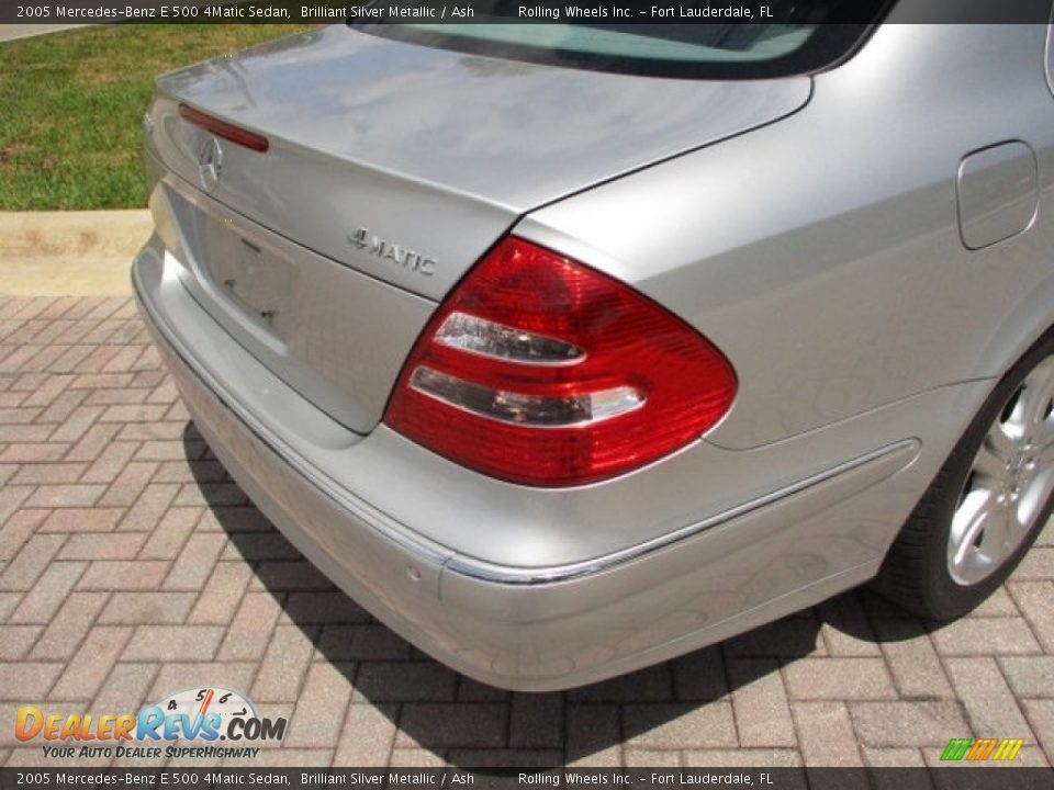 2005 Mercedes-Benz E 500 4Matic Sedan Brilliant Silver Metallic / Ash Photo #26