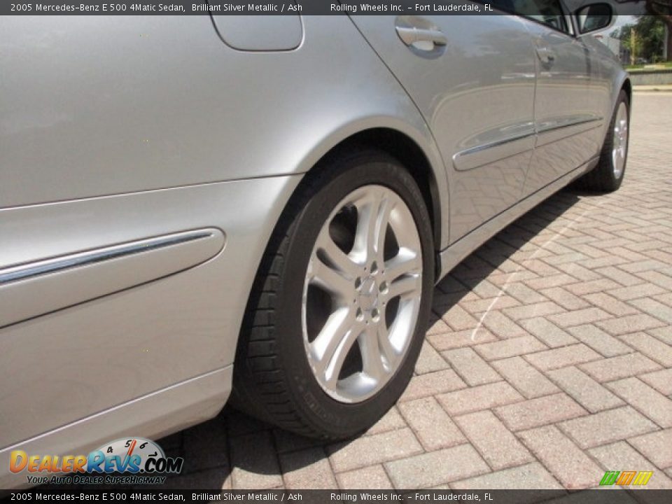 2005 Mercedes-Benz E 500 4Matic Sedan Brilliant Silver Metallic / Ash Photo #28