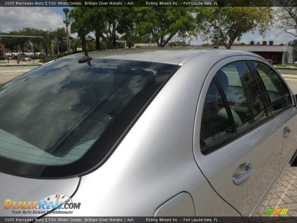 2005 Mercedes-Benz E 500 4Matic Sedan Brilliant Silver Metallic / Ash Photo #30