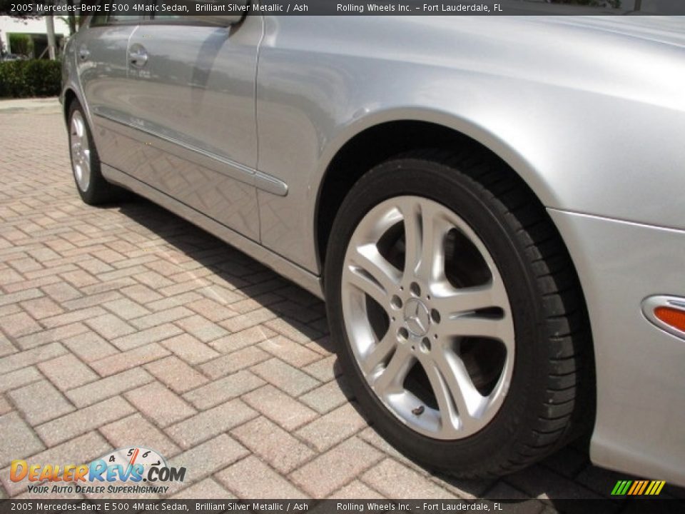 2005 Mercedes-Benz E 500 4Matic Sedan Brilliant Silver Metallic / Ash Photo #34
