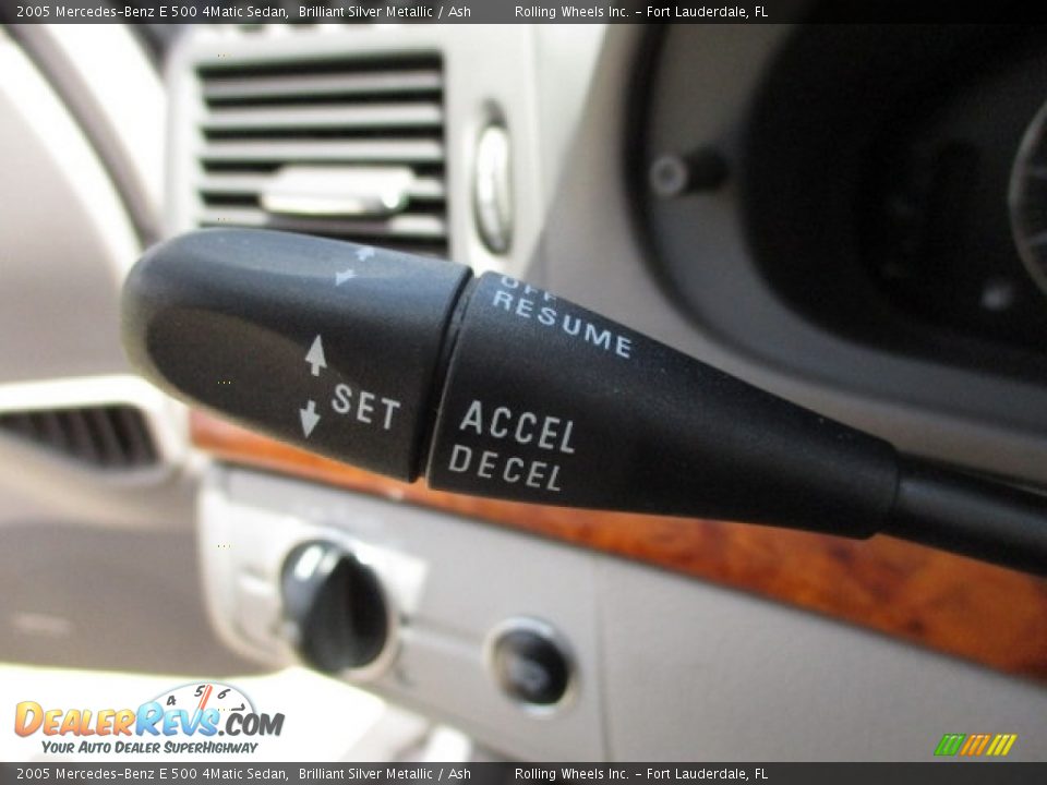 2005 Mercedes-Benz E 500 4Matic Sedan Brilliant Silver Metallic / Ash Photo #36