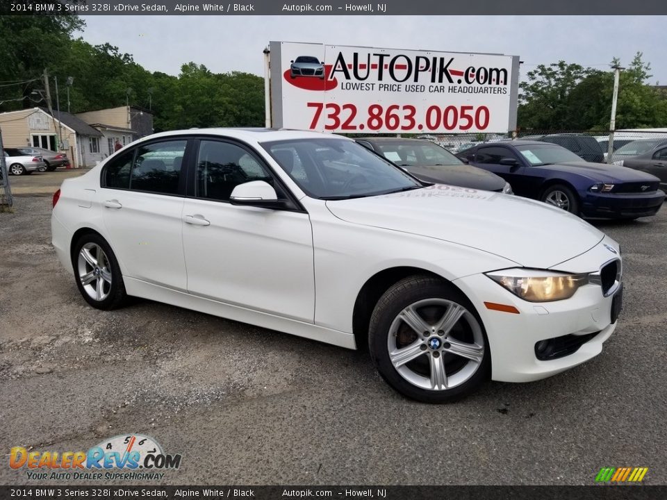 2014 BMW 3 Series 328i xDrive Sedan Alpine White / Black Photo #1