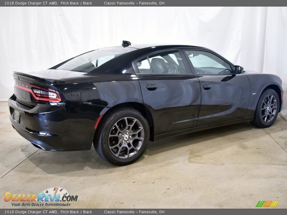 2018 Dodge Charger GT AWD Pitch Black / Black Photo #2