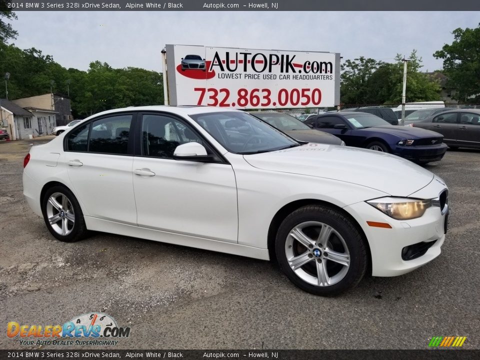 2014 BMW 3 Series 328i xDrive Sedan Alpine White / Black Photo #2