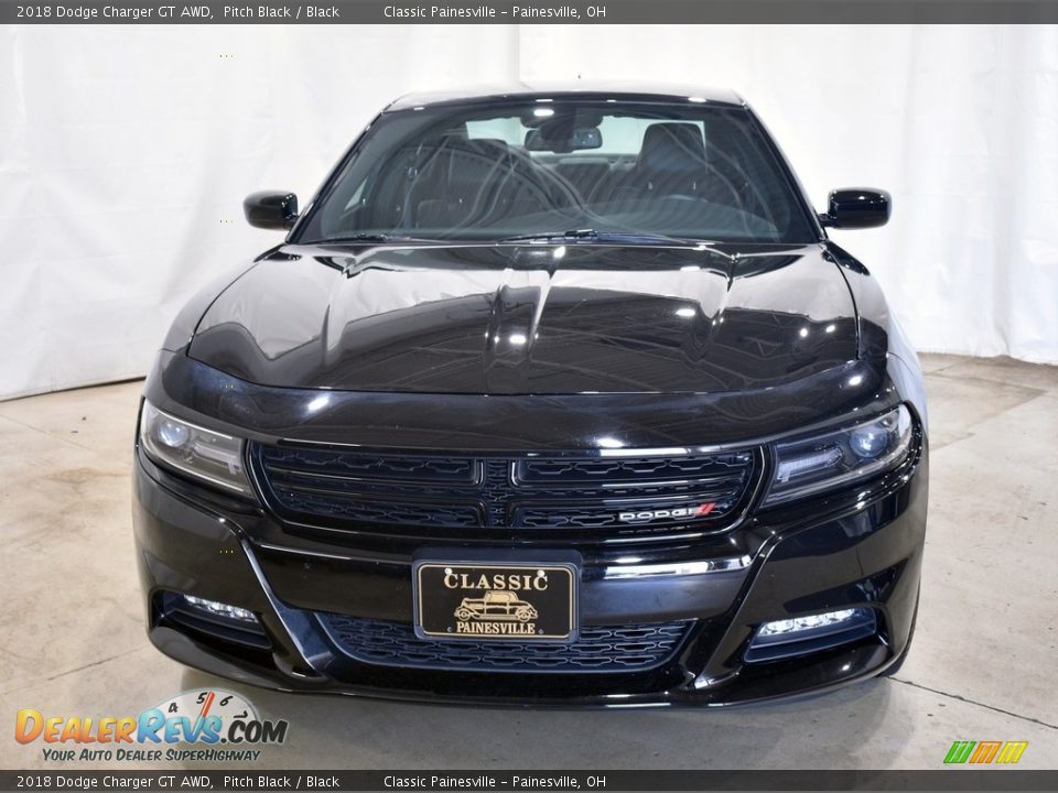 2018 Dodge Charger GT AWD Pitch Black / Black Photo #4