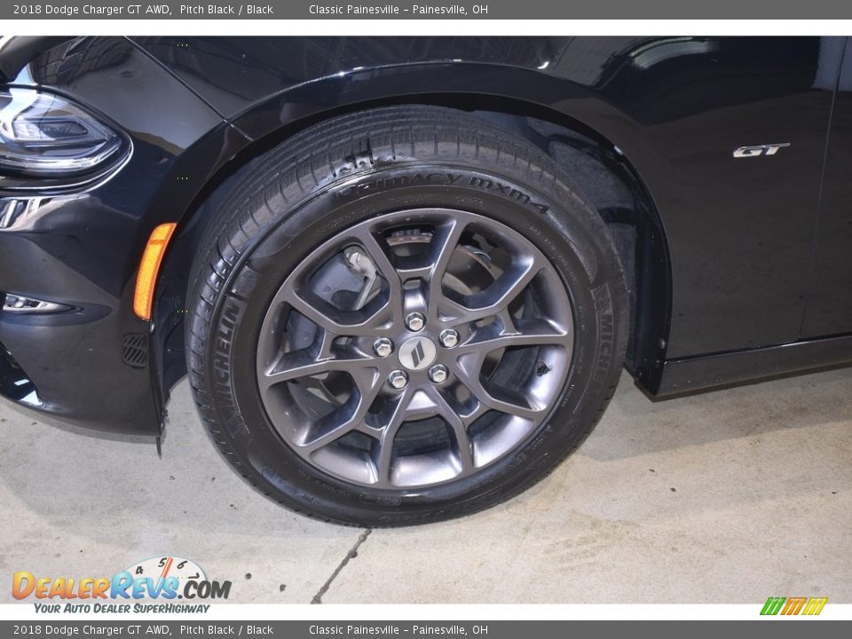 2018 Dodge Charger GT AWD Pitch Black / Black Photo #5