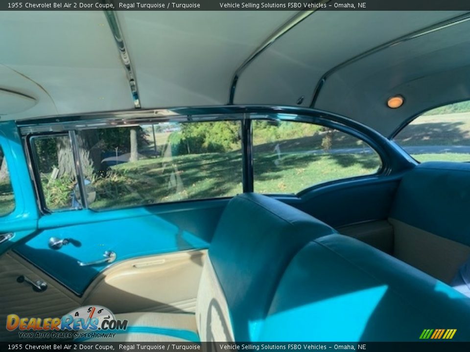 1955 Chevrolet Bel Air 2 Door Coupe Regal Turquoise / Turquoise Photo #4