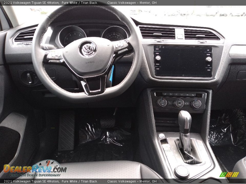 2021 Volkswagen Tiguan SE 4Motion Pure White / Titan Black Photo #3