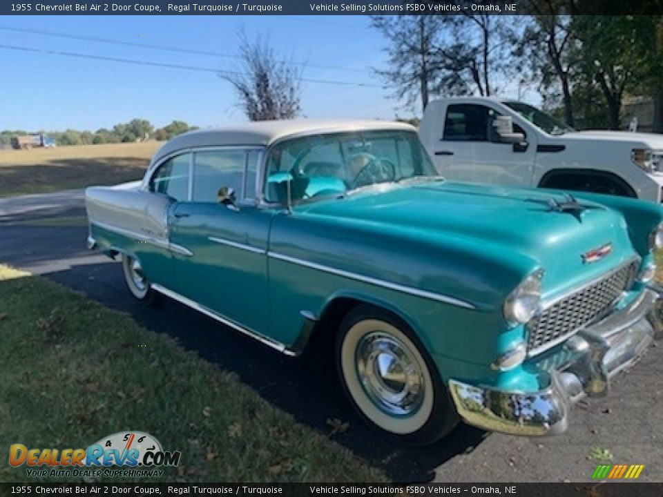 Regal Turquoise 1955 Chevrolet Bel Air 2 Door Coupe Photo #6