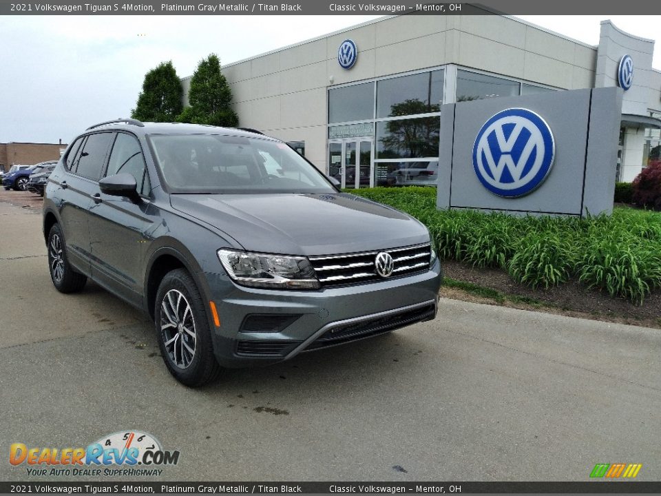 2021 Volkswagen Tiguan S 4Motion Platinum Gray Metallic / Titan Black Photo #1