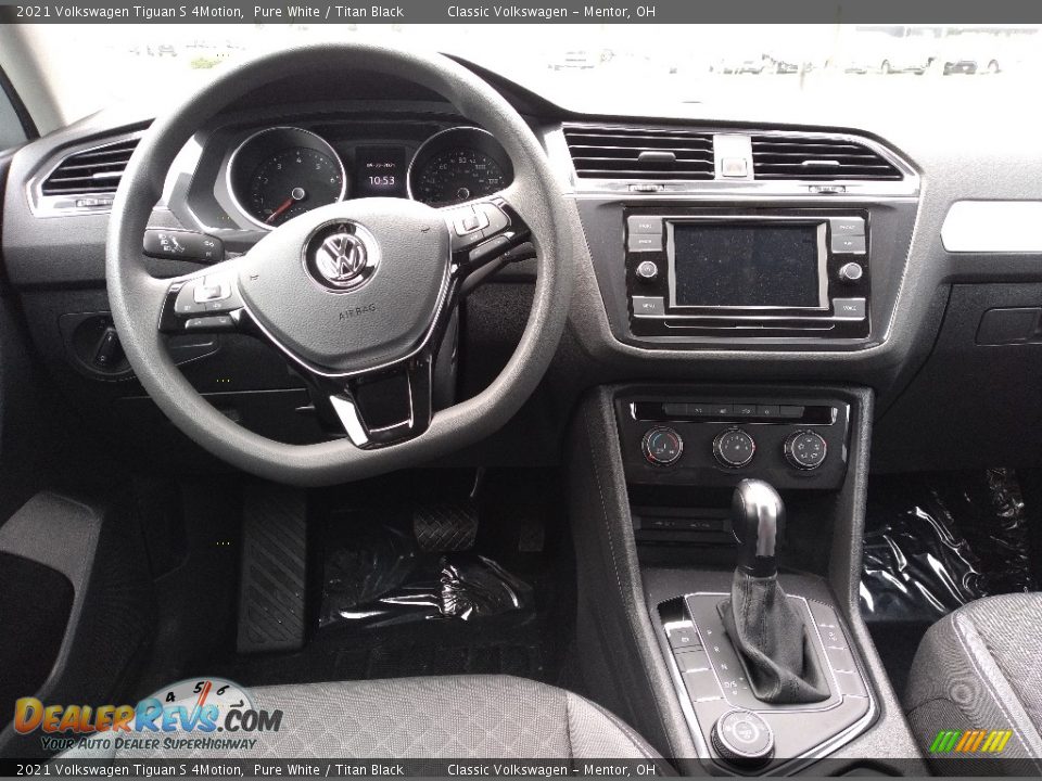 2021 Volkswagen Tiguan S 4Motion Pure White / Titan Black Photo #3