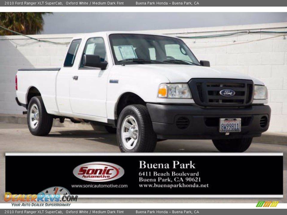 2010 Ford Ranger XLT SuperCab Oxford White / Medium Dark Flint Photo #1