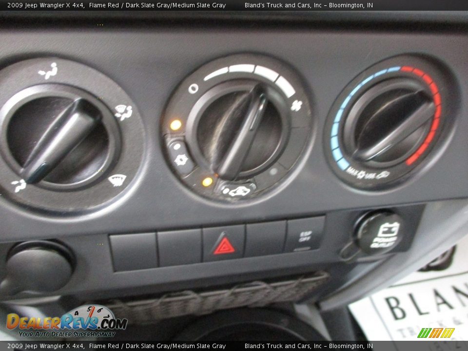 2009 Jeep Wrangler X 4x4 Flame Red / Dark Slate Gray/Medium Slate Gray Photo #14