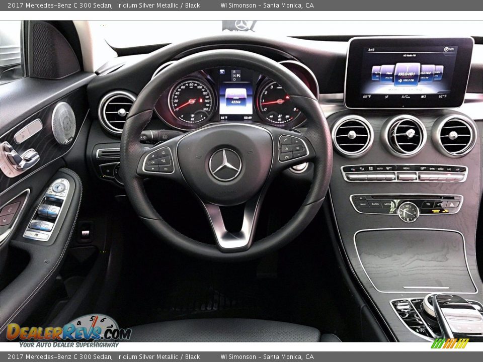 2017 Mercedes-Benz C 300 Sedan Iridium Silver Metallic / Black Photo #4