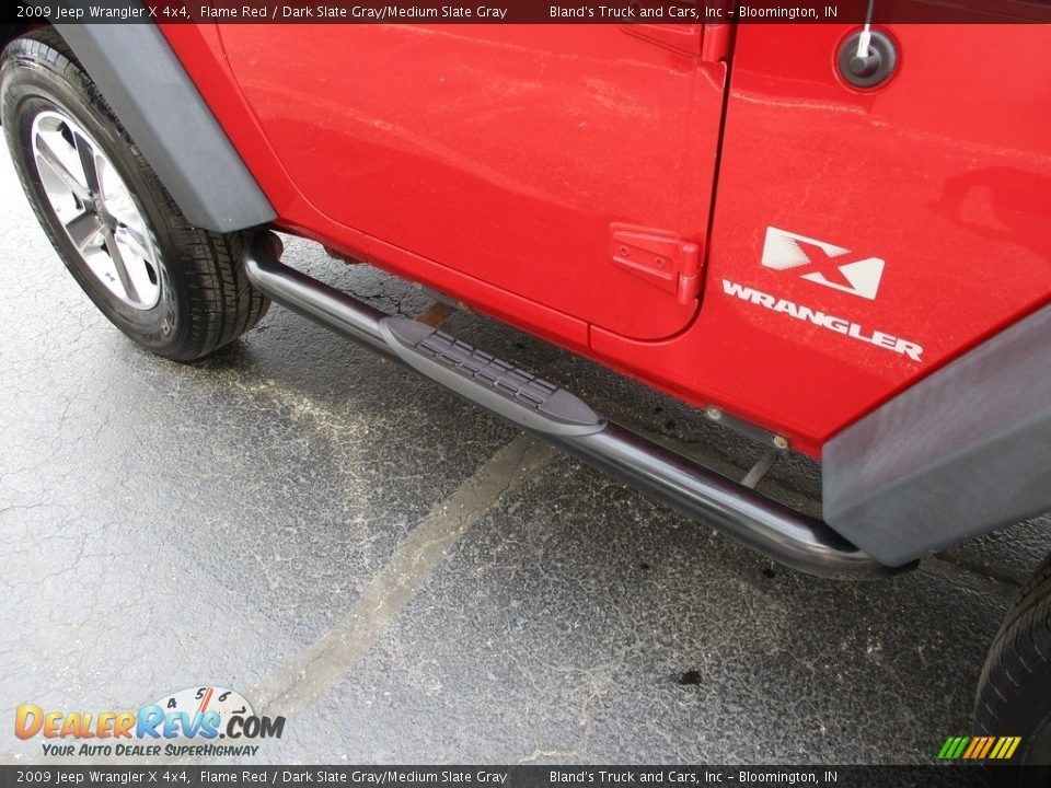 2009 Jeep Wrangler X 4x4 Flame Red / Dark Slate Gray/Medium Slate Gray Photo #20