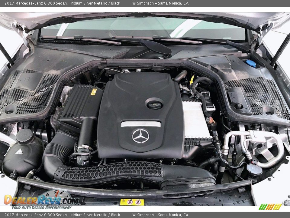 2017 Mercedes-Benz C 300 Sedan Iridium Silver Metallic / Black Photo #9