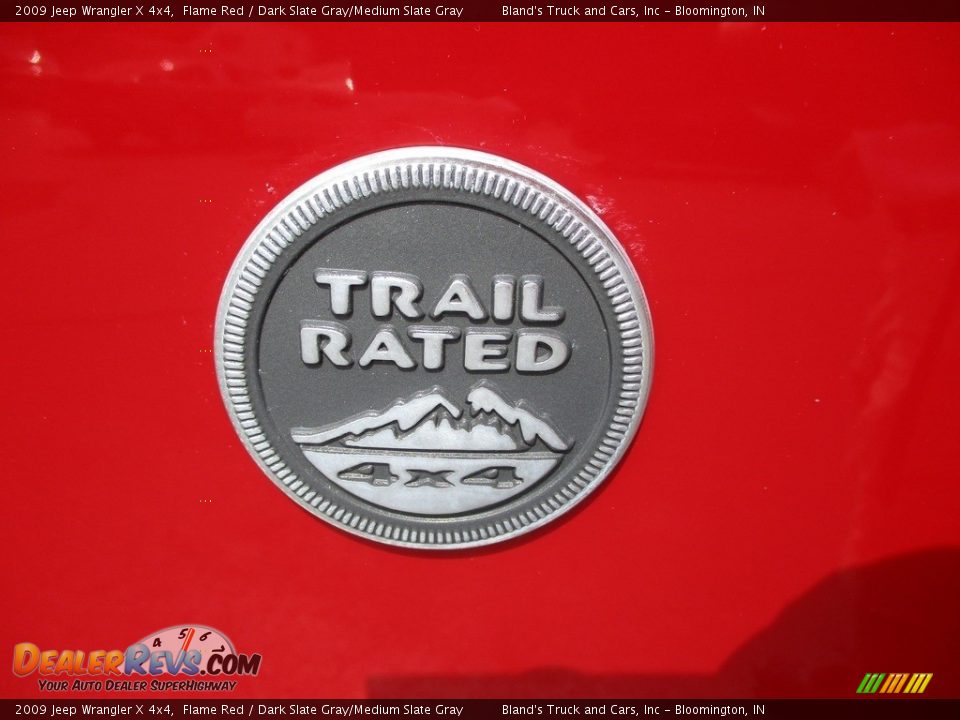 2009 Jeep Wrangler X 4x4 Flame Red / Dark Slate Gray/Medium Slate Gray Photo #23