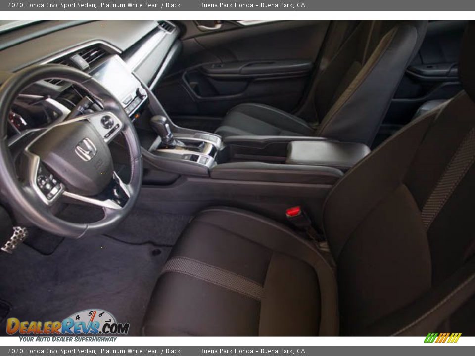 2020 Honda Civic Sport Sedan Platinum White Pearl / Black Photo #3