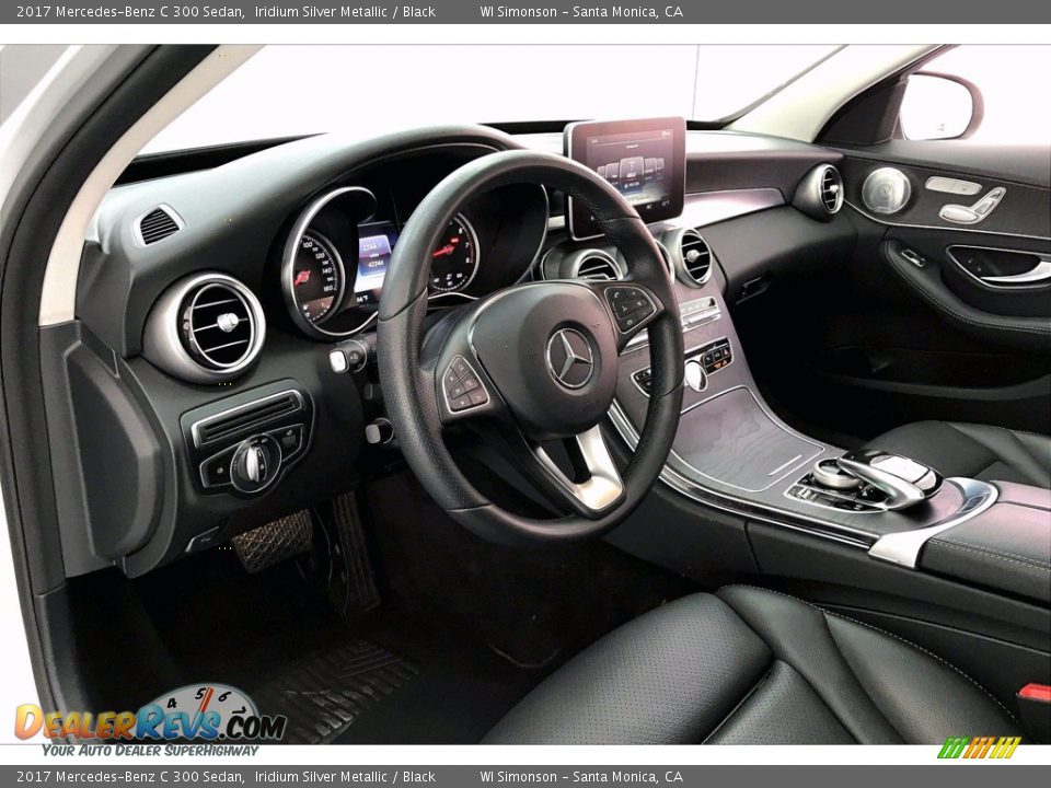 2017 Mercedes-Benz C 300 Sedan Iridium Silver Metallic / Black Photo #14